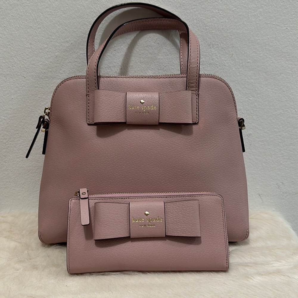 Kate Spade Large Dome Satchel w matching wallet